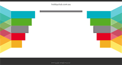 Desktop Screenshot of hobbyclub.com.au