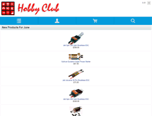 Tablet Screenshot of hobbyclub.com